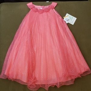 NWT Little Girls Formal Puffer Dress 6X
